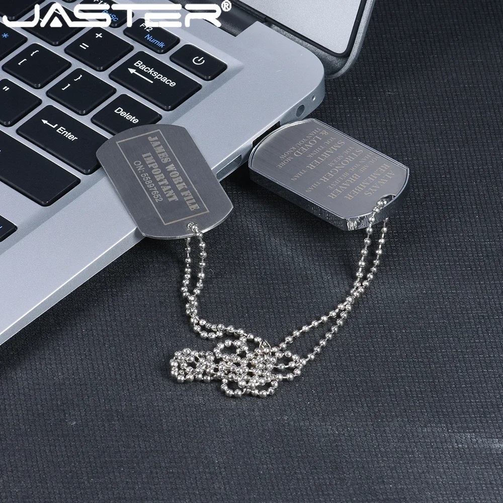 Colar de soldado de metal, unidades flash usb, 128gb, à prova d'água, 64gb, logotipo personalizado gratuito, retângulo, memória criativa, 32gb Colar de soldado de metal, unidades flash usb, 128gb, à prova d'água, 64gb, logotipo personalizado gratuito, retângulo, memória criativa, 32gb