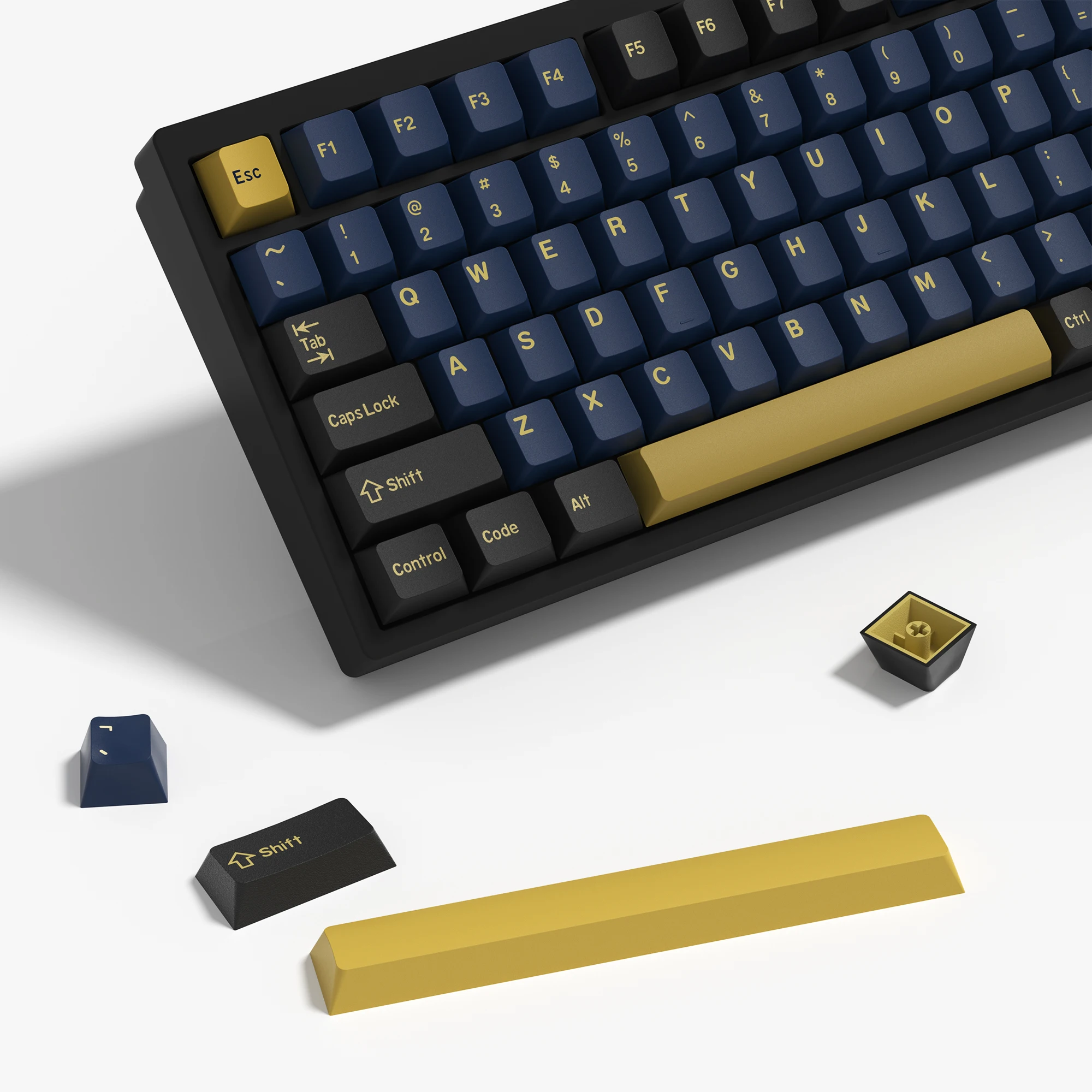 Kbdiy gmk azul samurai keycap cereja perfil duplo tiro pbt iso keycaps para gamer kit de teclado mecânico ponto de jogo tampa chave