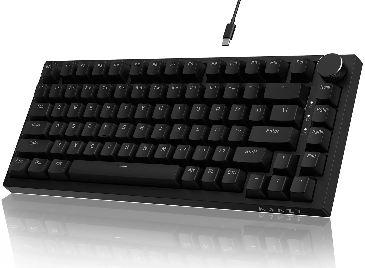 Teclado Mecânico Gamer Ajazz AK820/AK820Pro Bluetooth 5.1/Sem Fio/Com Fio Personalizado com Knob Hot Swapping Gasket
