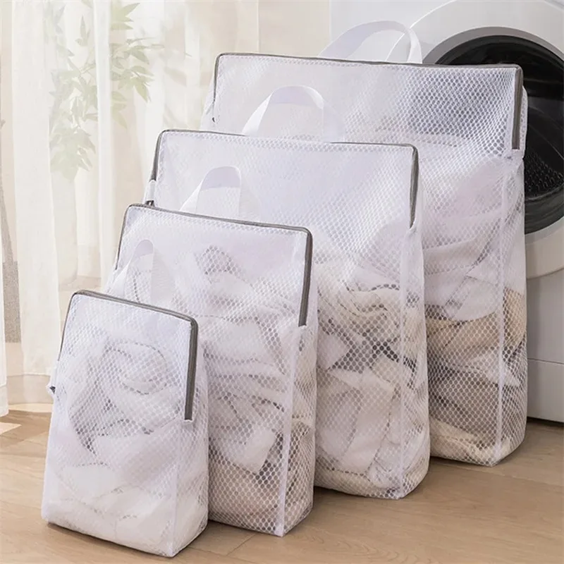Sacos de mão para lavanderia atualizados, reutilizáveis, máquina de lavar, cuidados com roupas, saco de malha, sutiã, meias, lingerie, roupa íntima, armazenamento de lavanderia