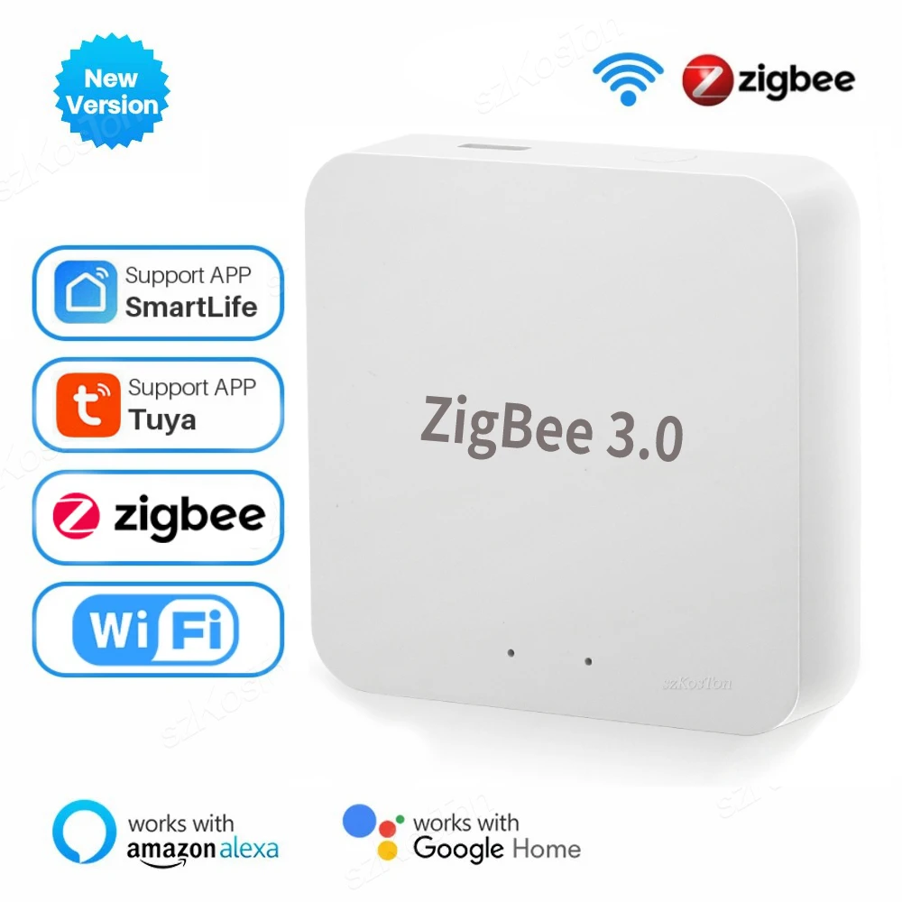 Tuya zigbee 3.0 gateway hub casa inteligente ponte sem fio vida inteligente app dispositivo de automação controle remoto funciona com alexa google