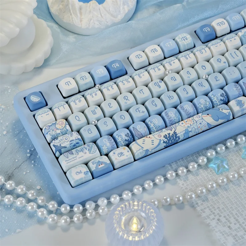 Teclas PBT Personalizadas 130 Teclas em Formato de Gato Siamês Fofo com Sublimação de Tinta Perfil MAO para Teclado Mecânico Gamer MX