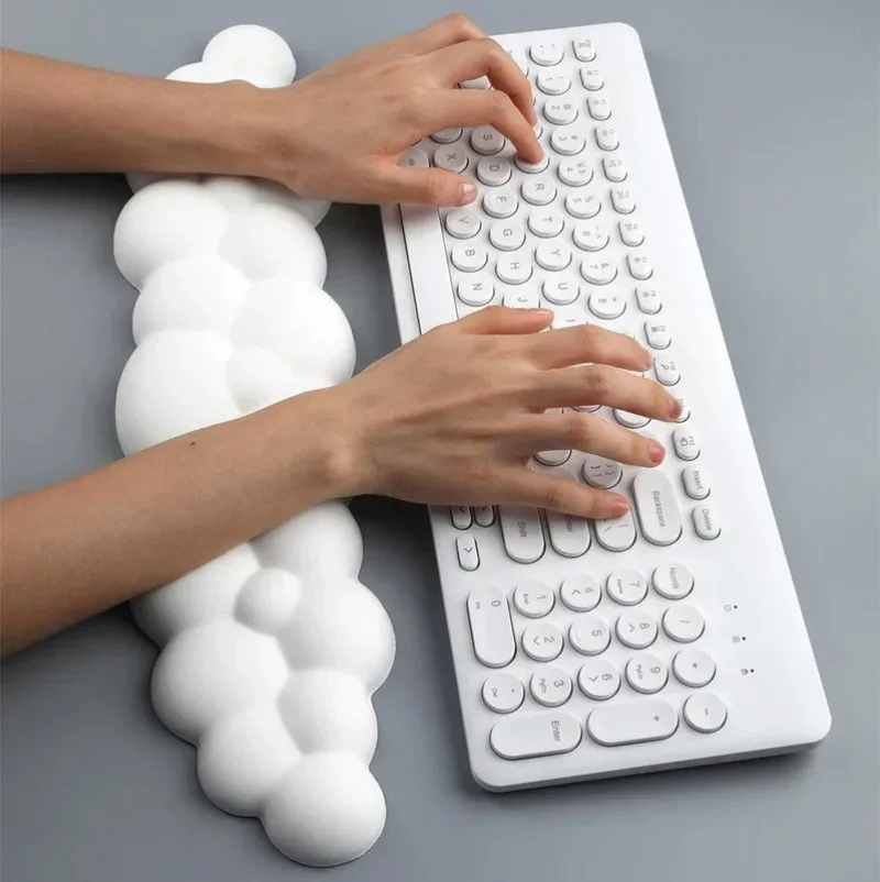 Mouse Pad Ergonômico com Apoio de Punho para Teclado, Antiderrapante, para Mesa de Escritório e Gamer Mouse Pad Ergonômico com Apoio de Punho para Teclado, Antiderrapante, para Mesa de Escritório e Gamer
