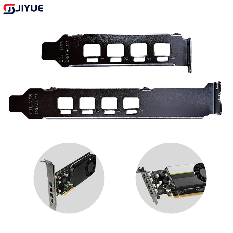 Adaptador de suporte de perfil baixo ou alto, porta defletora 4dp para nvidia quadro p600 620 t600 p1000 t1000, defletor de placa de vídeo gráfica