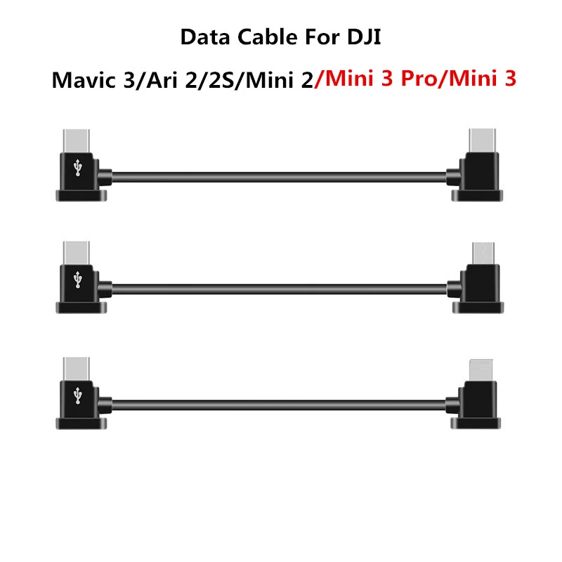 RC-N1 cabo de dados de controle remoto ios android micro tipo-c linha de telefone para dji mini 3 pro/mavic 3/mini 2/mavic ar 2/ar 2s zangão