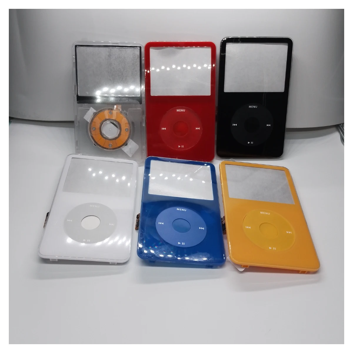 Substituição da placa frontal do iPod Video 5a/5,5a geração - Capa completa com roda de clique e botão central - Multicolor