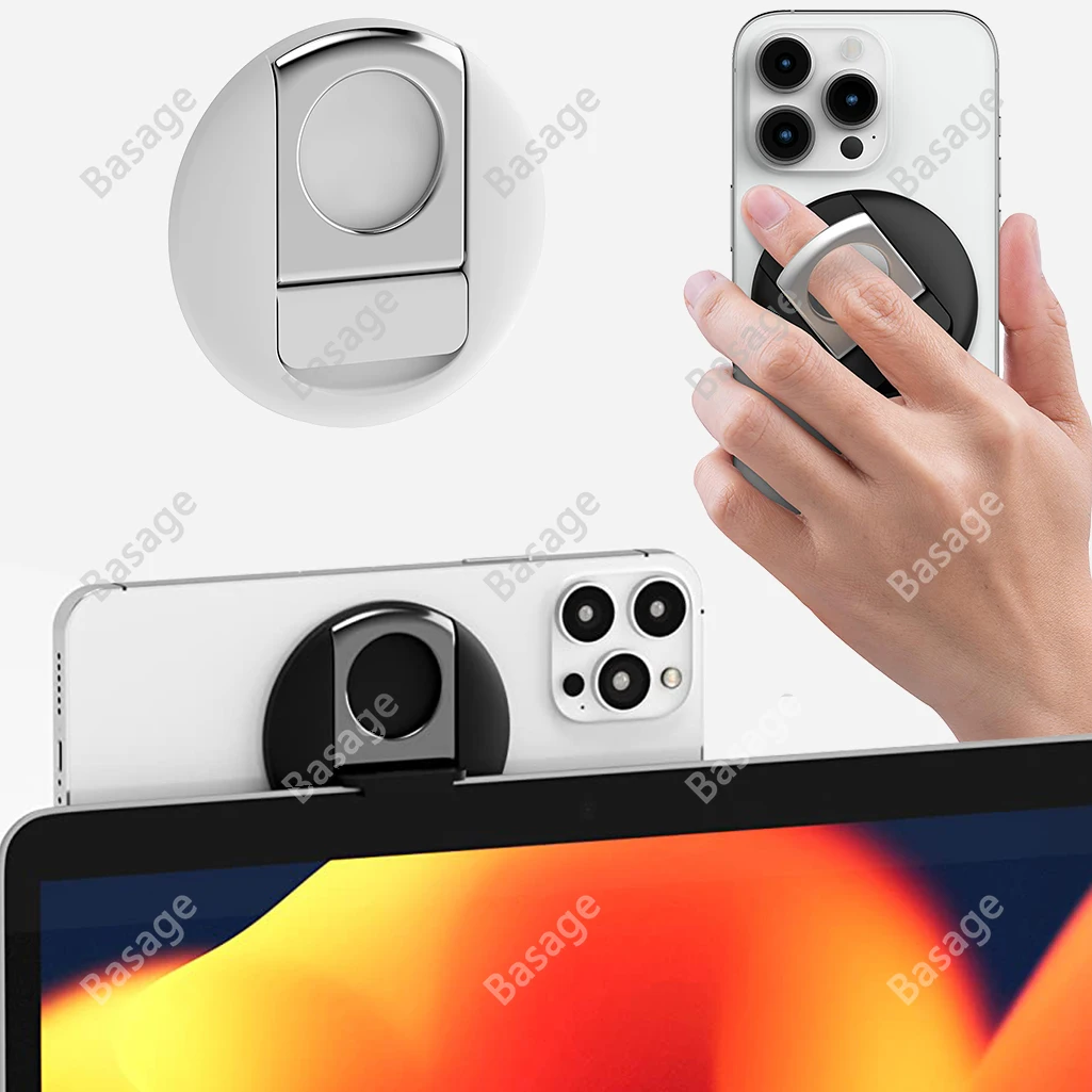 Suporte de câmera de continuidade para laptops MacBook/iPhone 12, 13 e 14, compatível com Magsafe, suporte para webcam iPhone, visualização de mesa disponível Suporte de câmera de continuidade para laptops MacBook/iPhone 12, 13 e 14, compatível com Magsafe, suporte para webcam iPhone, visualização de mesa disponível