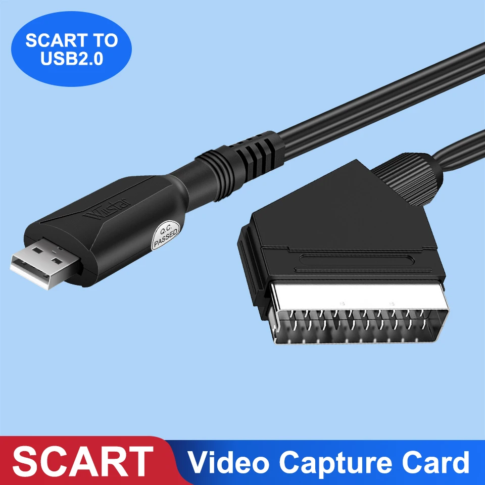 Placa de captura de vídeo usb 2.0, adaptador scart para usb, vhs, dvd, dvr, vídeo scart para usb2.0, placa de captura de áudio e vídeo, tampa fácil Placa de captura de vídeo usb 2.0, adaptador scart para usb, vhs, dvd, dvr, vídeo scart para usb2.0, placa de captura de áudio e vídeo, tampa fácil