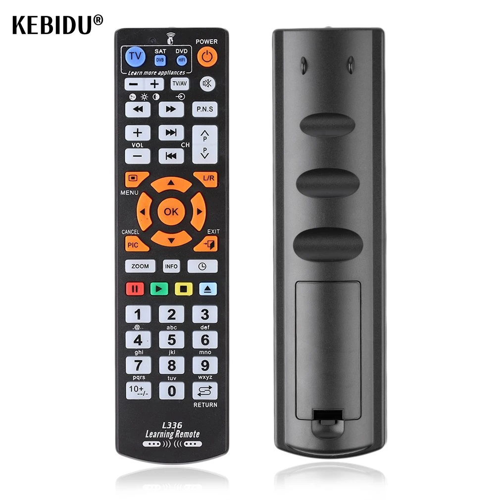 Controle remoto inteligente universal l336, 42 teclas, controle de aprendizagem ir com função de aprendizagem para tv/vcr/sat/cb/STR-T/dvd/vcd/cd