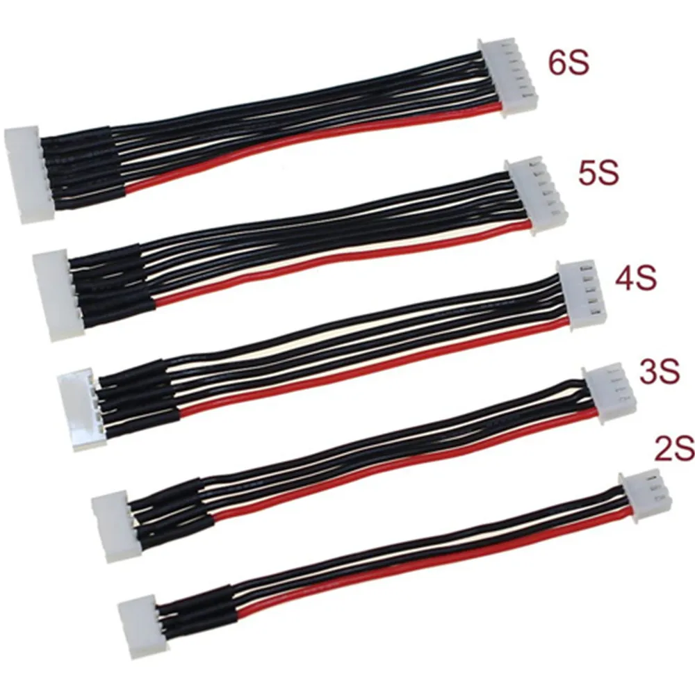 Cabo de equilíbrio lipo 2s 3s 4S 5S 6s, fio de extensão de energia de carregamento 10cm 15cm para drones rc, bateria lipo recarregável, brinquedo diy
