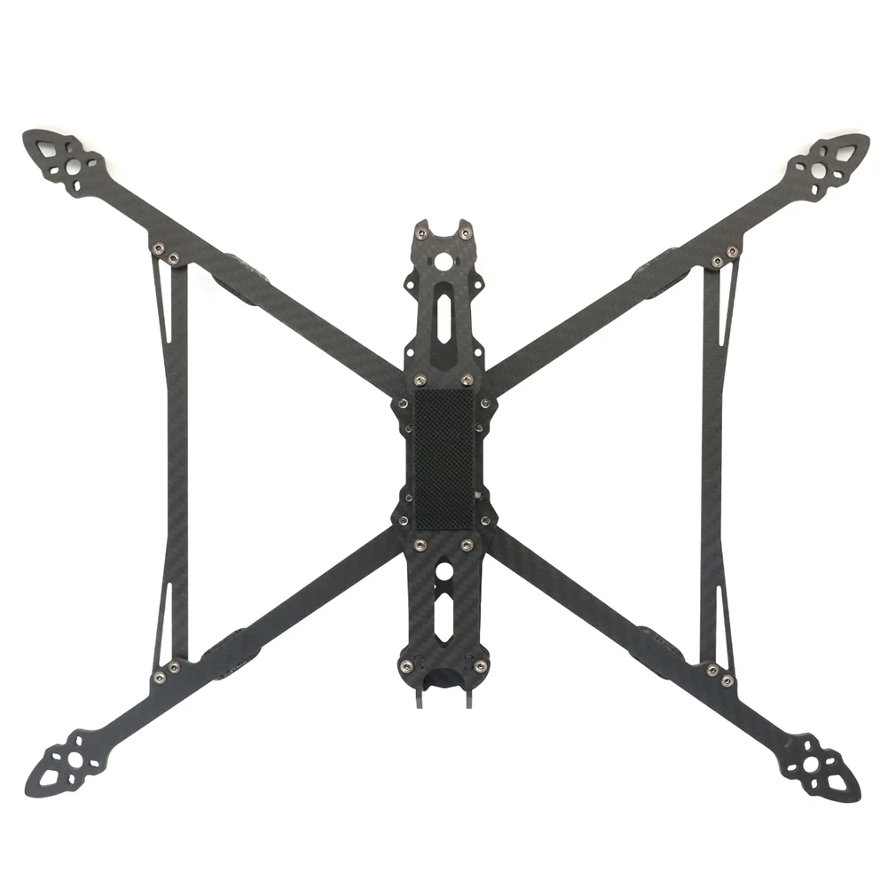 Kit de Estrutura de Drone FPV MARK V2 de Fibra de Carbono 3K Tipo H 8/9/10 polegadas com Distância entre Eixos de 367/387/427mm para Drone FPV Freestyle de Longo Alcance e Corrida