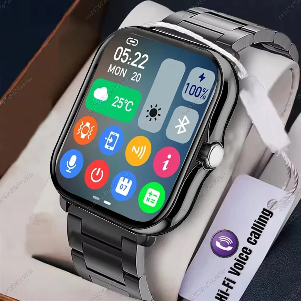Novo Smartwatch de 1,83 polegadas com Notificações de Chamadas, Monitoramento do Sono, Rastreamento de Atividades, Compatível com Android e iOS Ht30