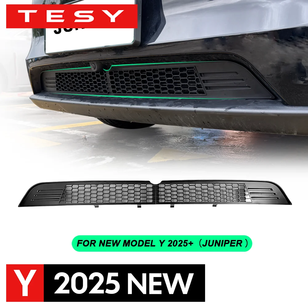 TESY Split Destacável Rede à prova de insetos Para Tesla Novo Modelo Y Juniper 2025 + Lançamento Ar Condicionado Modificado Tampa de entrada de ar