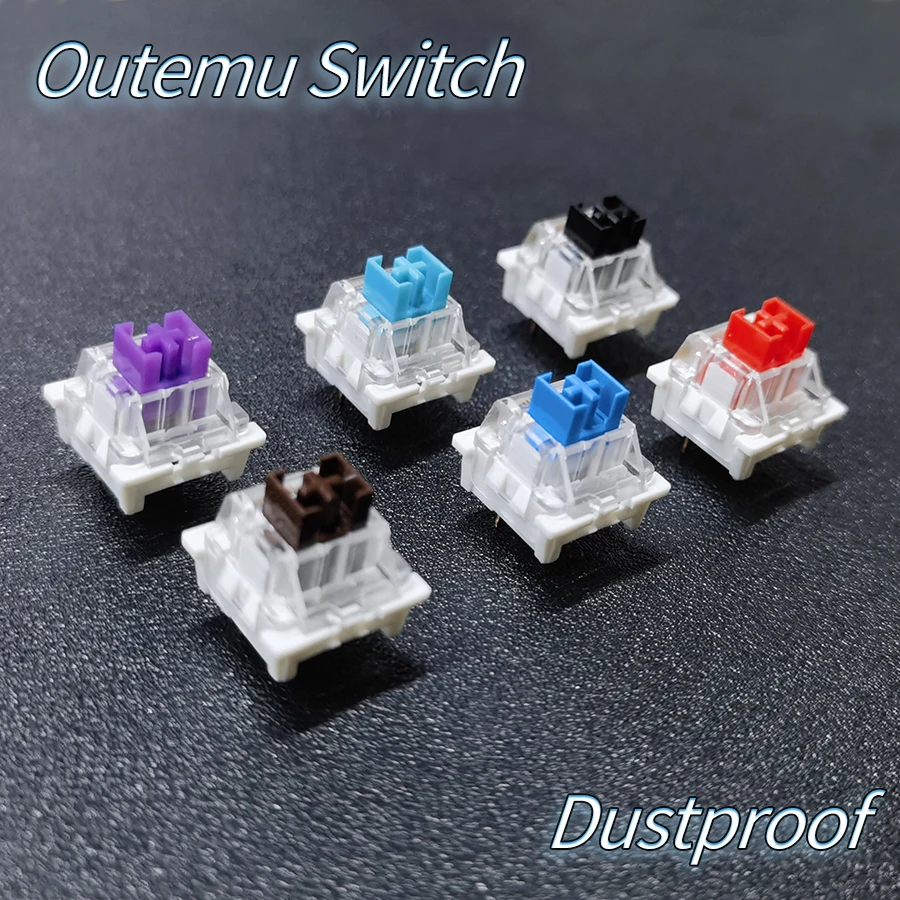 70/30/30 pces interruptor à prova de poeira para teclado mecânico interruptor do eixo do teclado gamer eixo clicky linear tátil silencioso interruptores