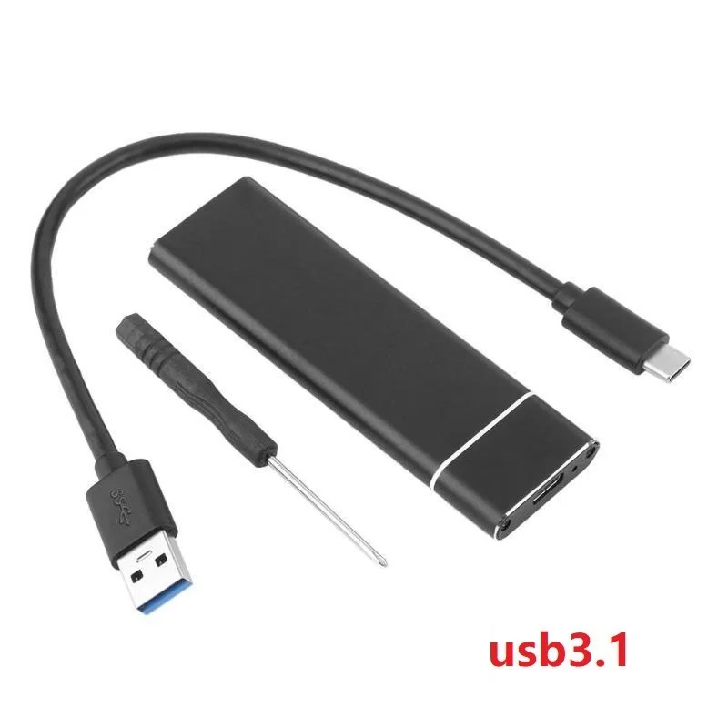 Liga de alumínio m.2 hdd gabinete caso caixa de disco rígido B-KEY caixa de disco rígido externo interface usb c suporte protocolo sata & nvme