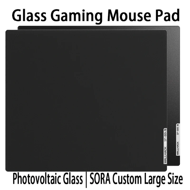 Mouse Pad de Vidro Temperado W-WALLHACK SP004 SP005, Pad de Mesa para E-sports, Tamanho Extra Grande, Réplica Perfeita