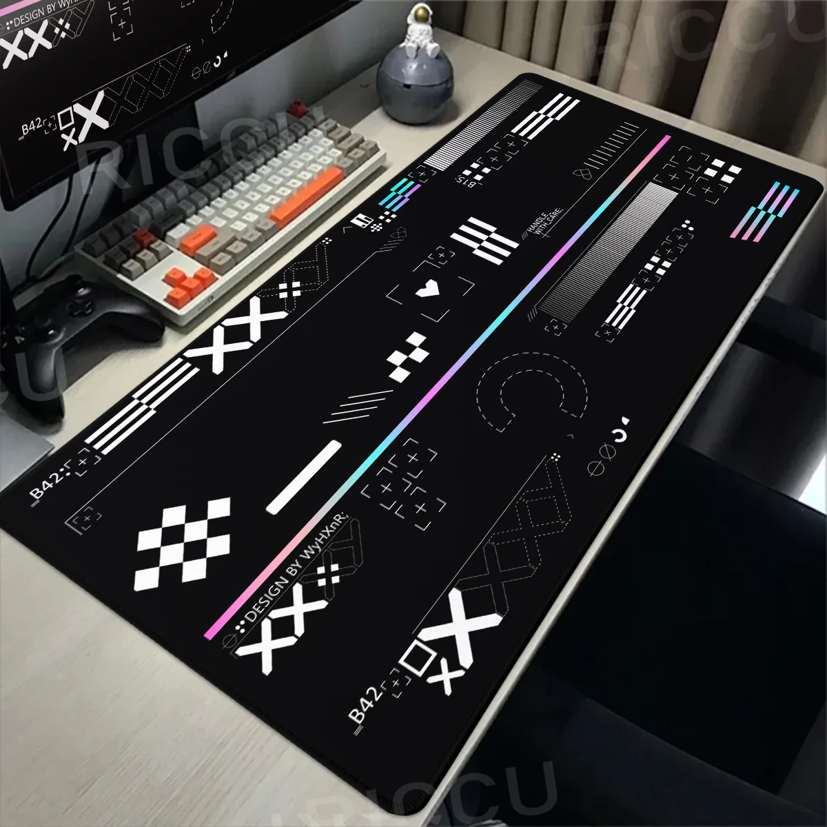 Borracha Gaming Mouse Pad, Mousepad, Gamer Desk Mat, teclado mecânico, tamanho grande, XXL, 40x90cm