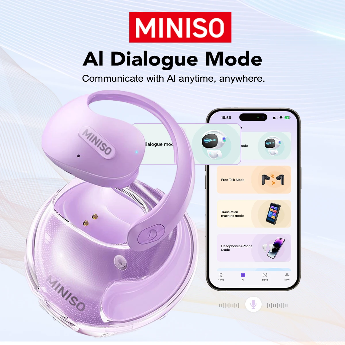 Tradutor miniso x15pro 5.4 bluetooth fone de ouvido tradução fones sem fio viagem escritório, asmr fone de ouvido app Tradutor miniso x15pro 5.4 bluetooth fone de ouvido tradução fones sem fio viagem escritório, asmr fone de ouvido app