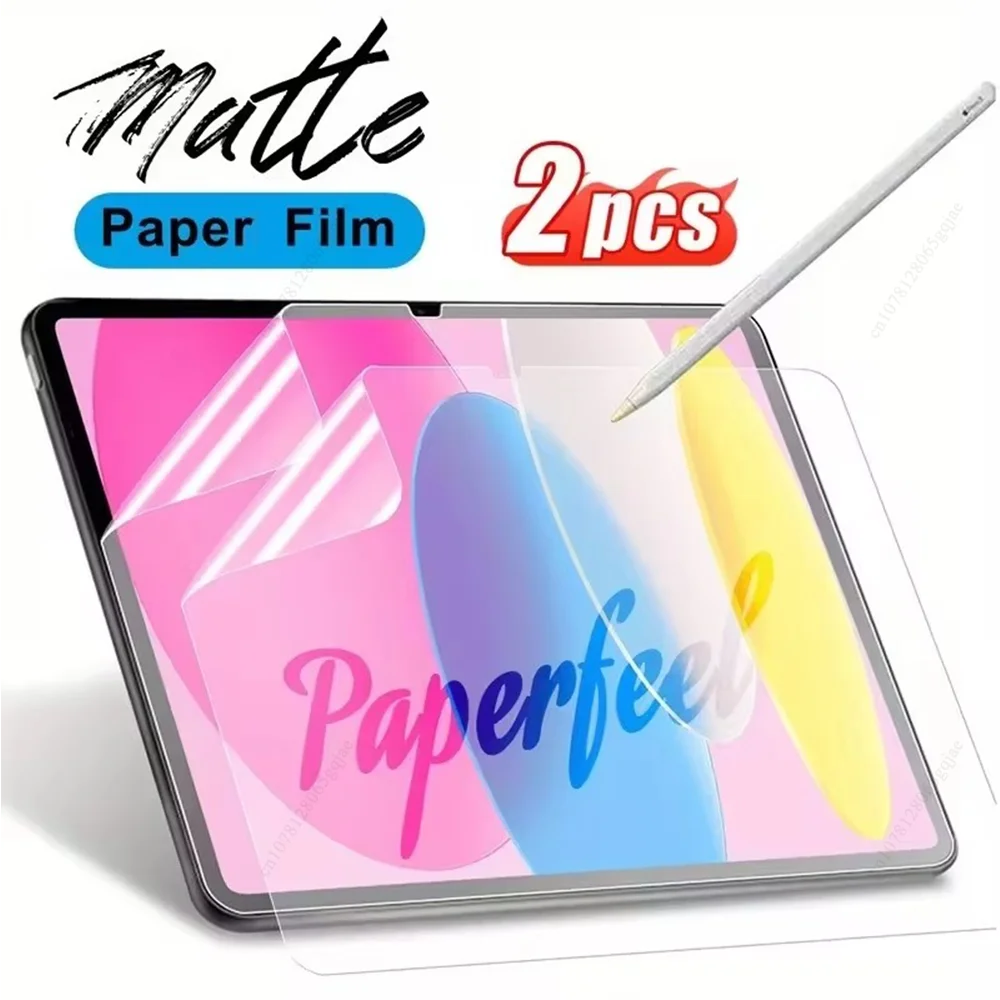 Filme de sensação de papel para ipad 10 10th pro 13 m4 m5 12.9 2025 protetor de tela ipad air 11 5 4 m3 m2 a16 9th geração mini 6 7