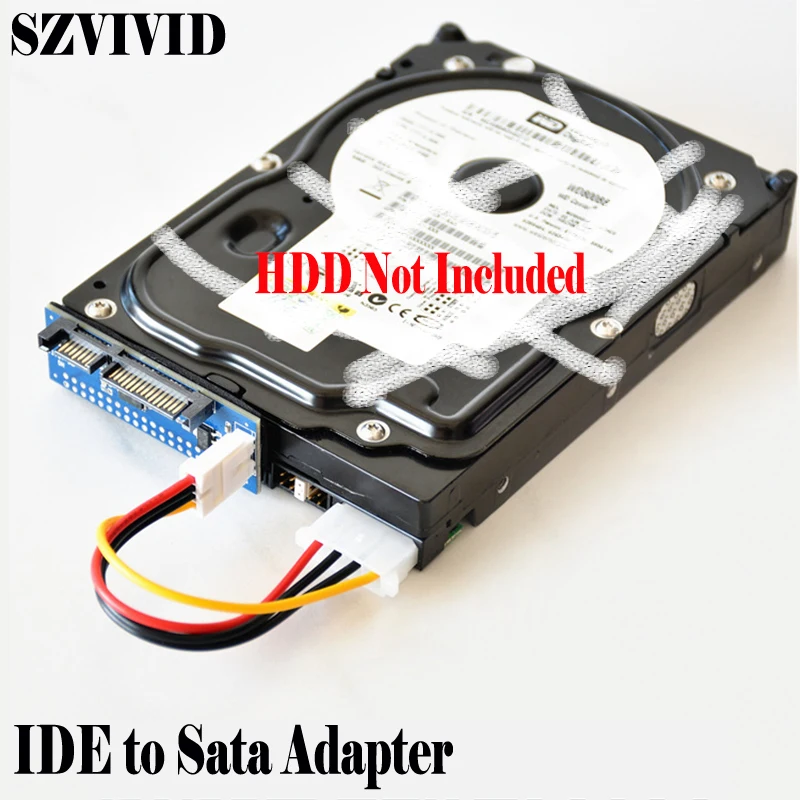 SZVIVID HDD 3.5 IDE para SATA Adaptador Conversor de disco rígido PATA IDE 39/40Pin para SATA 22Pin Conector de disco rígido com cabo de dados