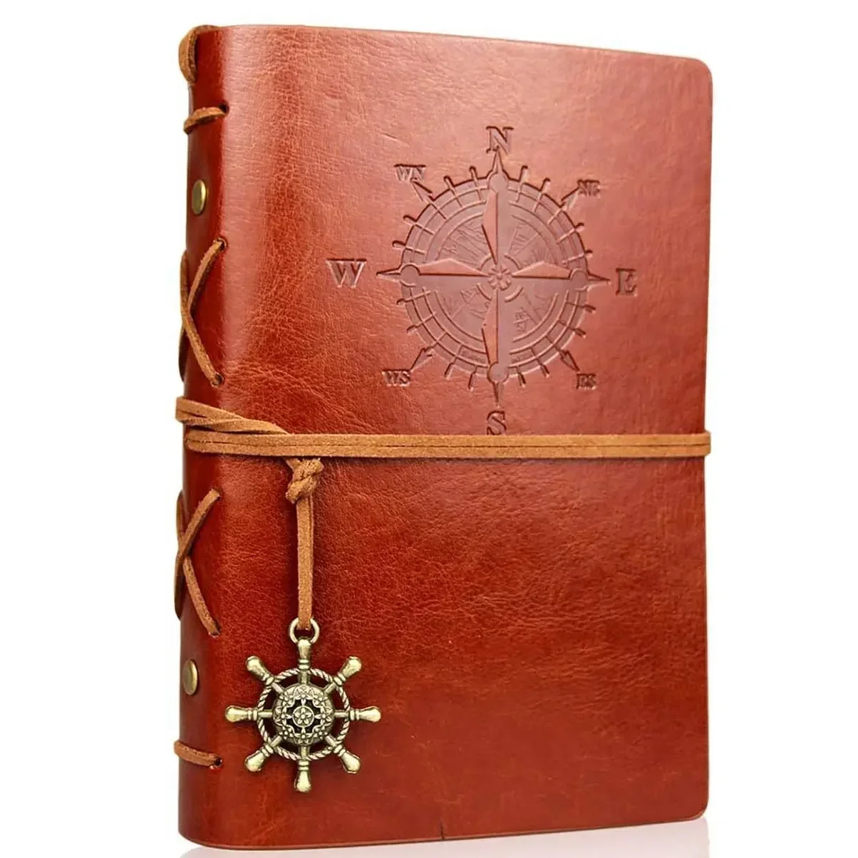Cadernos e diários retrô agenda fichário esboço livro couro capa macia 14x10cm papel kraft substituível interno papelaria coreano