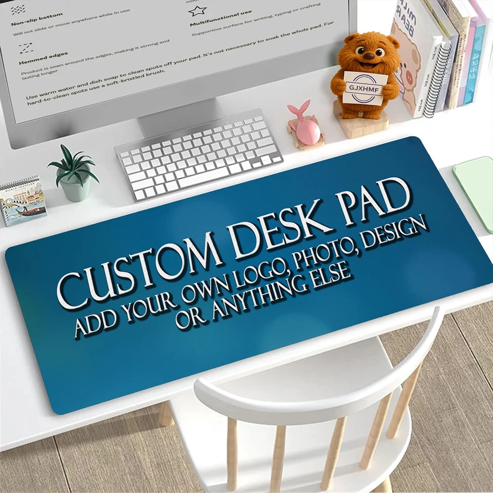Mouse Pad Personalizado para Jogos, Mouse Pad Personalizado com Impressão DIY, Tapete Grande Antiderrapante para Jogadores, Tapete para Teclado de Escritório, Presente Personalizado