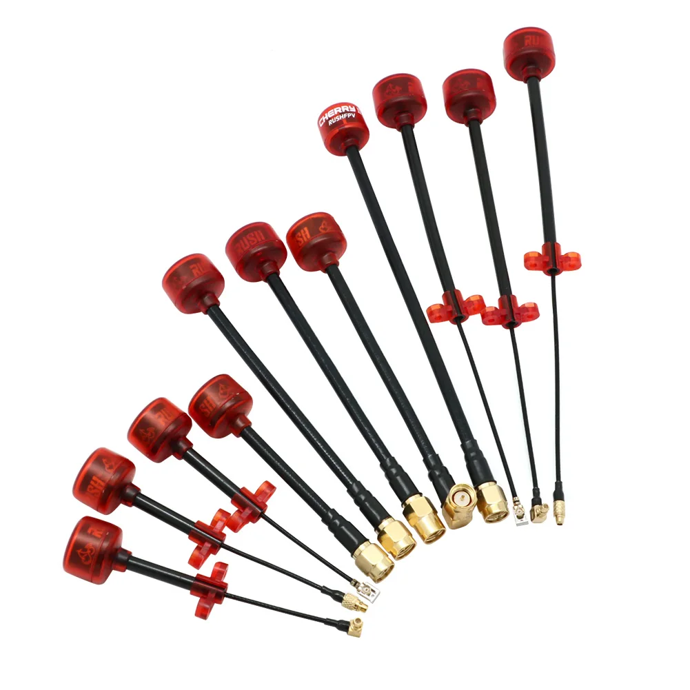 Rush cereja fpv 5.8g antena lhcp rhcp sma adaptador de conector de antena de corrida de longo alcance para fpv quadcopter drone de corrida Rush cereja fpv 5.8g antena lhcp rhcp sma adaptador de conector de antena de corrida de longo alcance para fpv quadcopter drone de corrida