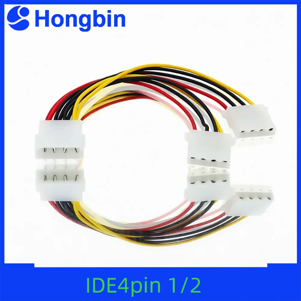 Cabo Divisor de Energia 4 Pinos PSW Power IDE Y Molex LP4 Molex J29 Macho para Fêmea para Placa de Vídeo Acessórios para Computador PC