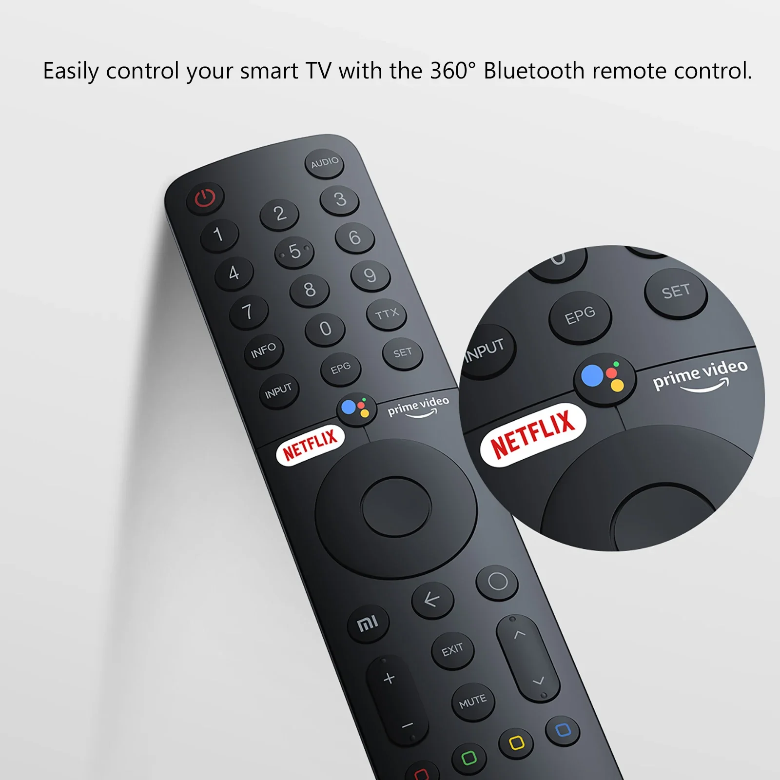 XMRM-19 360 ℃ Controle Remoto por Voz Bluetooth para Xiaomi Mi TV Android 4K P1 Q1 Smart TV Compatível com L32M6-6AEU L43M6-6AEU L75M6-ESG