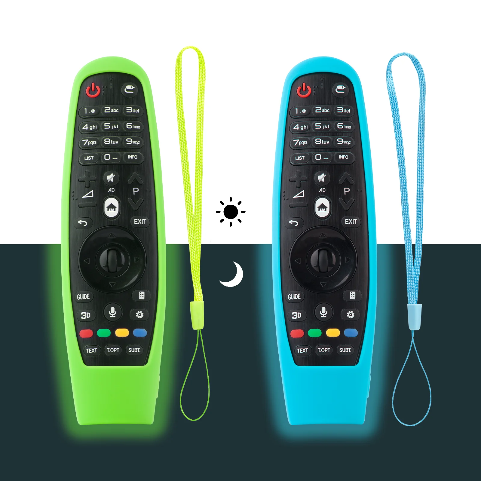 1 peça capa protetora de silicone luminosa para LG Smart TV Magic Remote MR20GA MR19BA MR18BA MR650A MR650 MR600