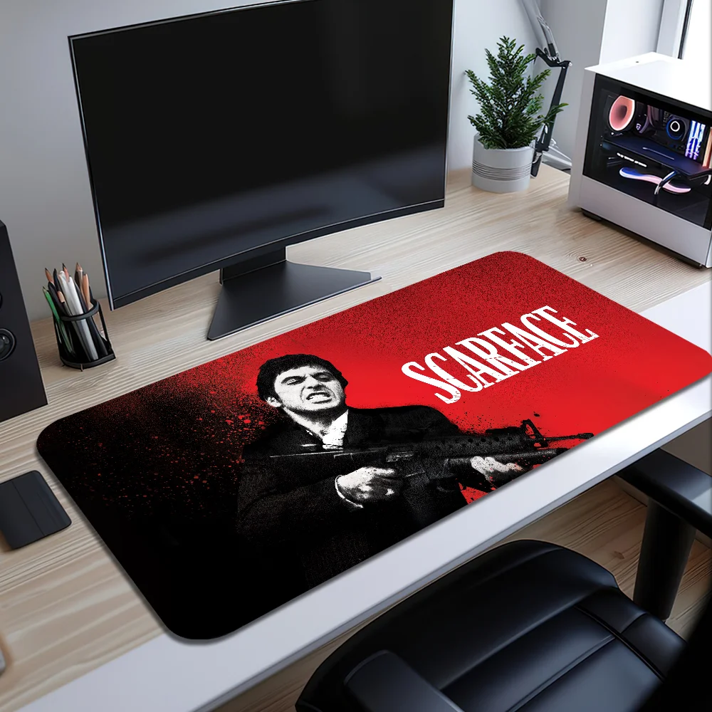 S-scarface tony montana mouse pad grande tapete de mesa teclado ergonômico escritório borracha pc antiderrapante anti-discos casa personalizado melhor preço