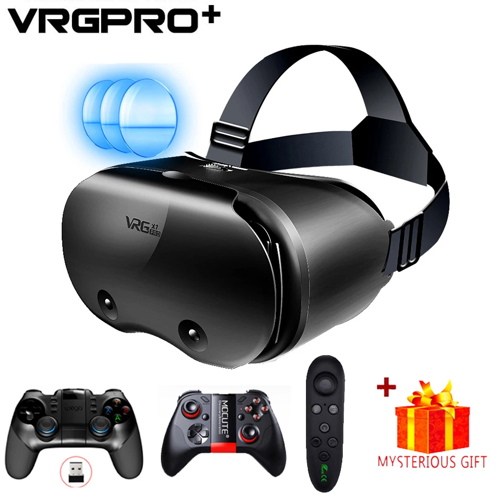Óculos de realidade virtual 3d vr para iphone android smartphone celular capacete fone de ouvido wirth lentes reais óculos dispositivos