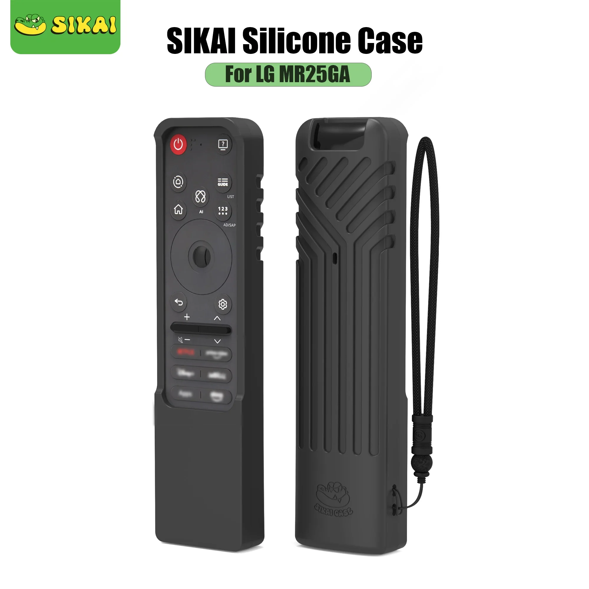 Sikai capa de silicone para lg mr25ga controle remoto mágico compatível com 2025 lg oled smart tv AI-C5/b5/g5/m5 série remoto mr25ga caso