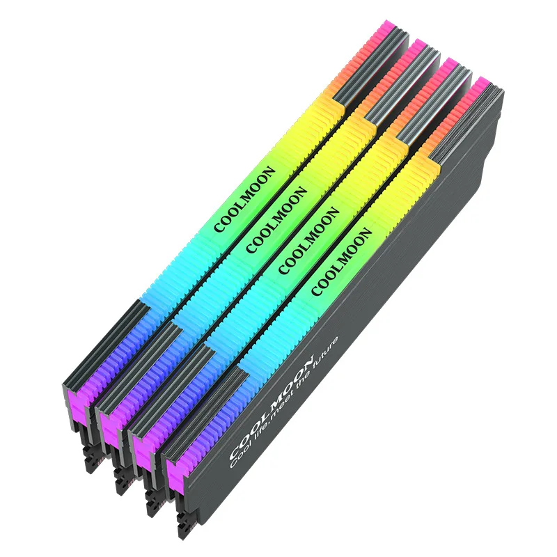 CR-D134S ARGB RAM Dissipador de calor Espalhador de calor Cooler Memória Colete de resfriamento para computador desktop Memória de PC