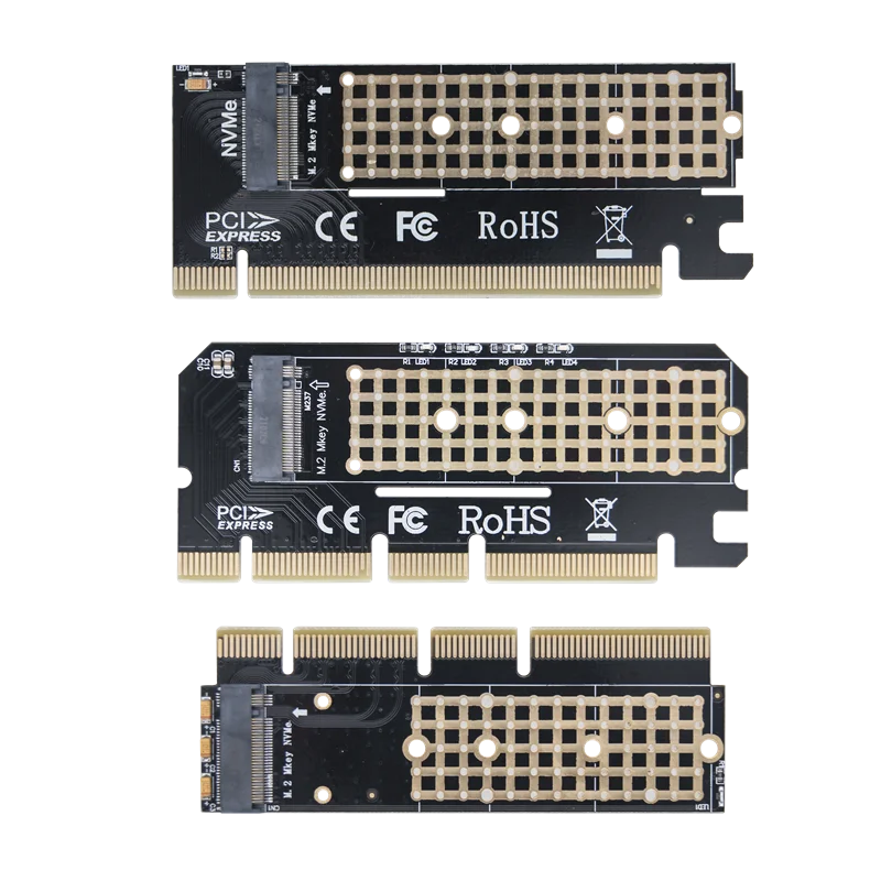 M.2 NVMe M-Key para PCIe 3.0 SSD Placa Adaptadora PCIe X4 X8 X16 Para PC Desktop PCI-E Placa Gráfica Sot