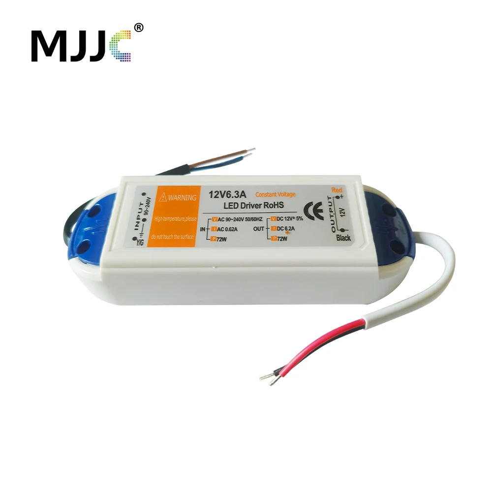 Fonte de alimentação dc12v ac 110v 220v para 12v adaptador de transformador de energia led 18w 28w 48w 72w 100w 12 volts driver de led para luz de tira led