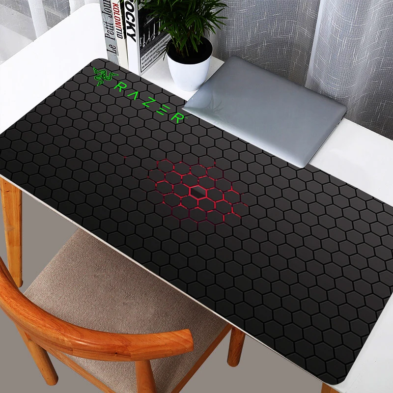 Razer grande mouse pad gamer teclado mousepad pc computador mesa tapete de jogos tapetes de mouse escritório moda mouse pads