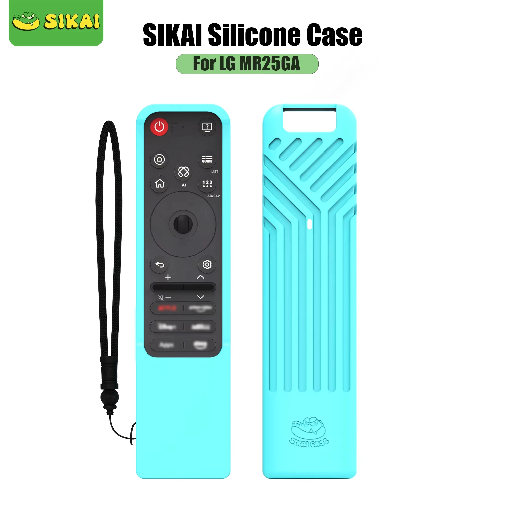 Sikai capa de silicone para lg mr25ga controle remoto mágico compatível com 2025 lg oled smart tv AI-C5/b5/g5/m5 série remoto mr25ga caso