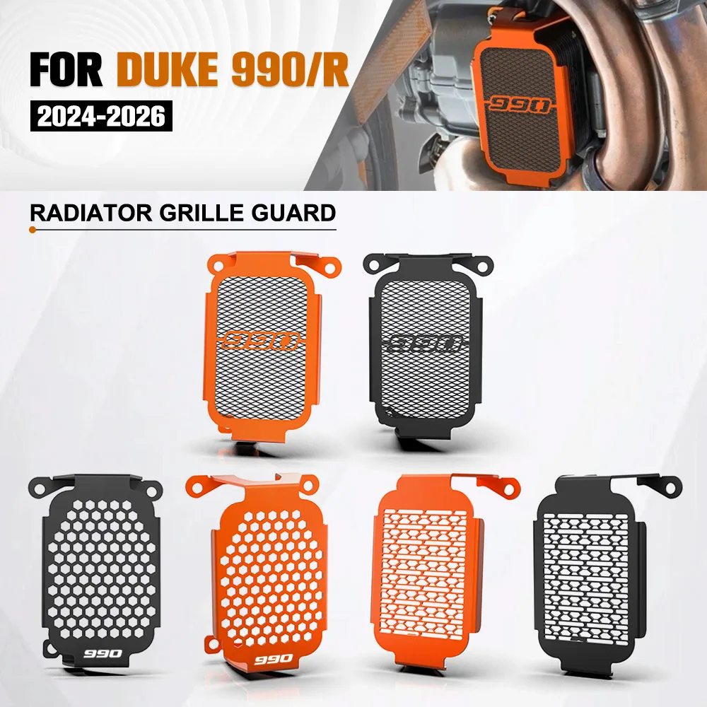 Protetor de Trocador de Calor Óleo-Água CNC para Motocicletas KTM Duke 990 R 990R 2024 2025 2026 - Protetor de Radiador de Óleo 990Duke