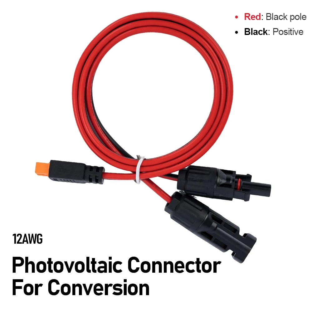 Conector XT60 10AWG Cabo de extensão de painel solar resistente para bateria de lítio RV Drone RC