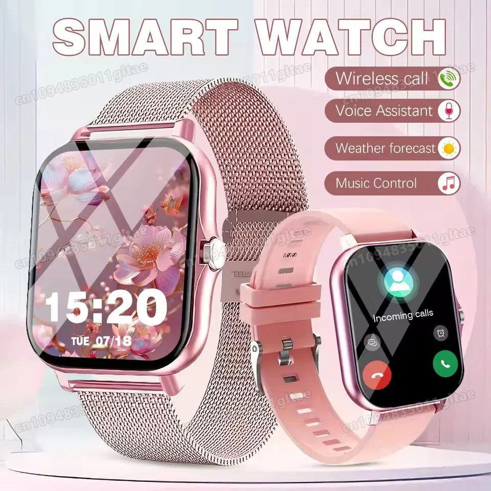 Relógio Inteligente Novo 2026 com Chamada Bluetooth, Monitor de Atividade Física, Registro de Frequência Cardíaca e Sono, Relógio Esportivo para Atividades ao Ar Livre para Android/iOS, para Homens e Mulheres HT30