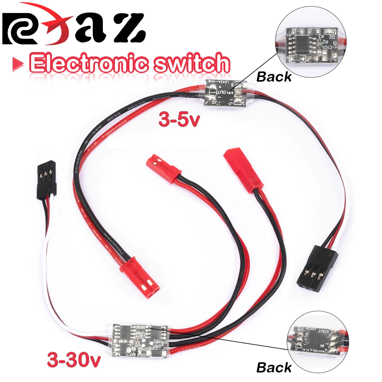 2-20a interruptor eletrônico de controle remoto de alta corrente 3-30v modelo aéreo proteção de plantas rc drone bomba de água controle de sinal pwm