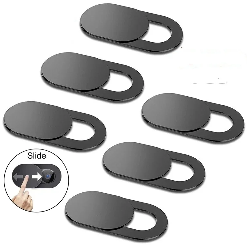 Capa de Webcam com 5 Peças, Obturador Magnético Deslizante de Metal para Câmera de iPad, Tablet, Laptops, PC, Câmera de Celular, Lentes, Adesivo de Privacidade