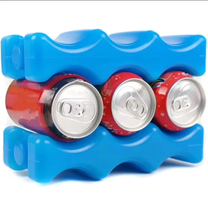 Blocos de Gelo em Gel Azul de 600ml Reutilizáveis, Pacote Térmico para Injeção de Água, Ideal para Piqueniques, Viagens e Armazenamento de Alimentos Frescos