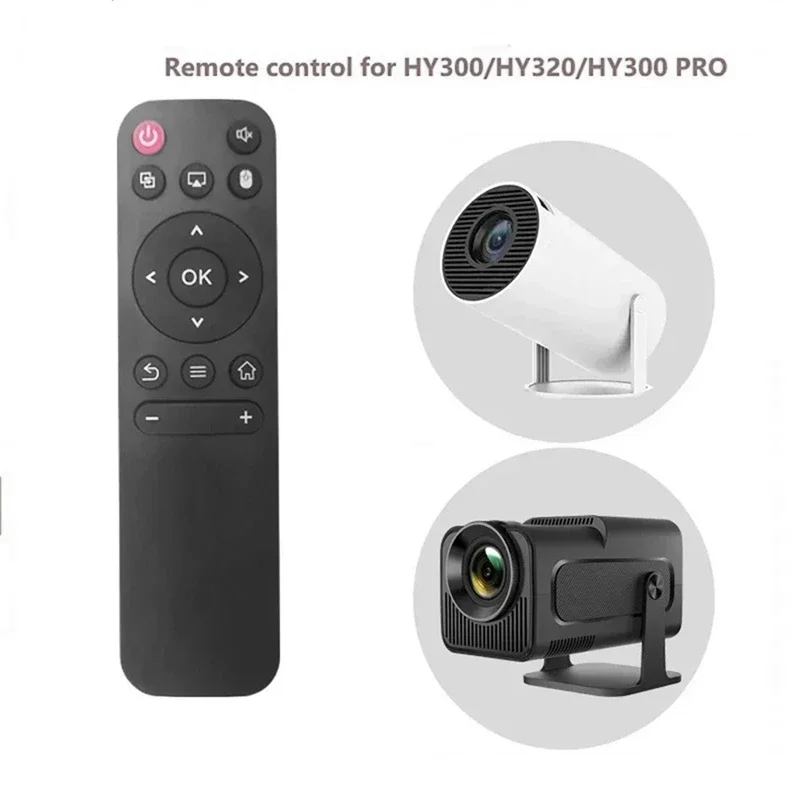 Controlo remoto universal para projetores portáteis, compatível com os modelos HY300, HY320 e HY300 Pro. Controlo remoto de substituição, fácil de usar, para projetores. Controlo remoto universal para projetores portáteis, compatível com os modelos HY300, HY320 e HY300 Pro. Controlo remoto de substituição, fácil de usar, para projetores.