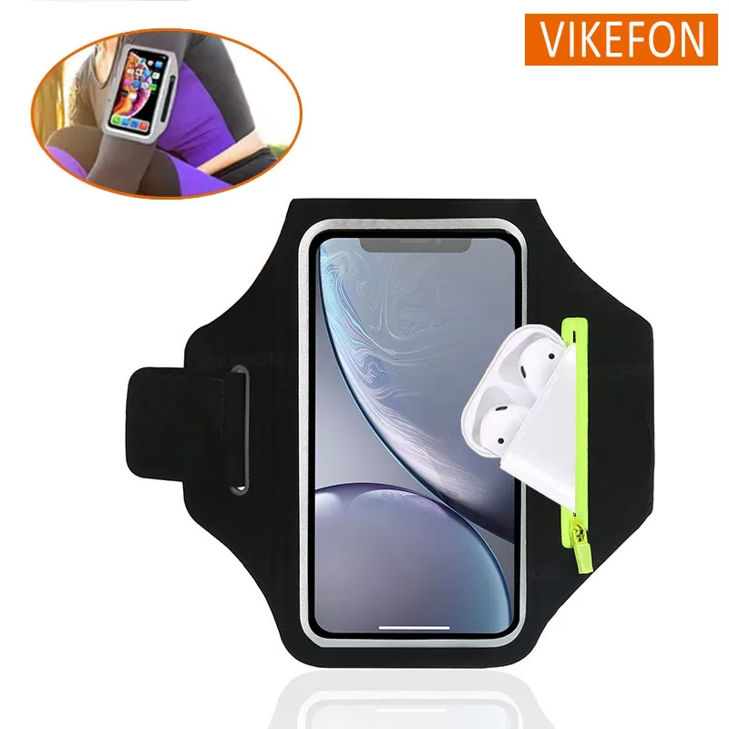 Saco de braço fitness com zíper cabeça do telefone móvel fone de ouvido saco de armazenamento para iphone 16 15 14 13 samsung xiaomi airpods correndo acessórios Saco de braço fitness com zíper cabeça do telefone móvel fone de ouvido saco de armazenamento para iphone 16 15 14 13 samsung xiaomi airpods correndo acessórios