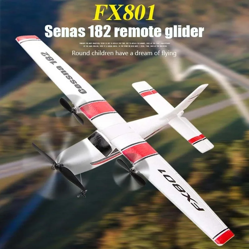Avião de Controle Remoto 2.4GHz 2 Canais, Asa Fixa, EPP, Drone Elétrico RC para Exterior, Brinquedo para Adultos e Crianças, Presente Infantil