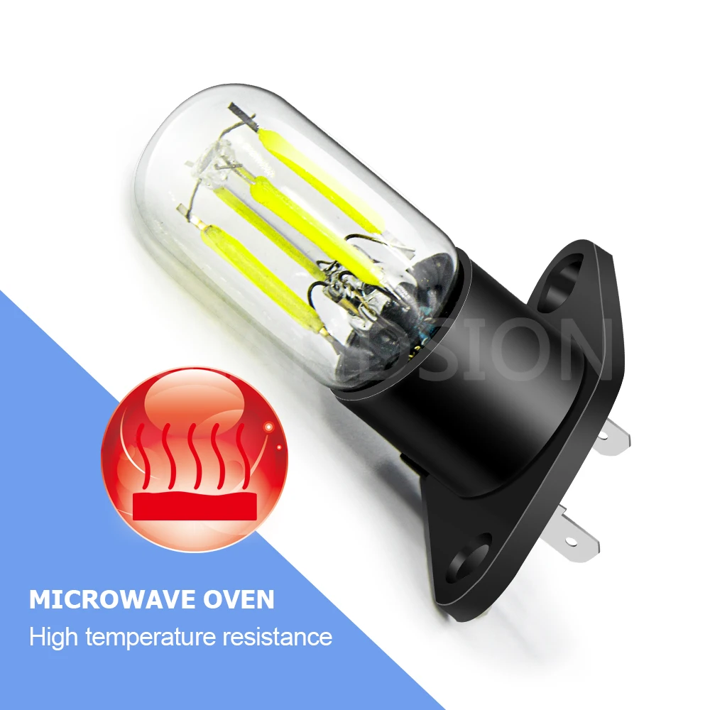 1pc t170 casa AC220-250V 20w led forno de microondas lâmpada de iluminação pequeno aparelho para forno fogão geladeira com base