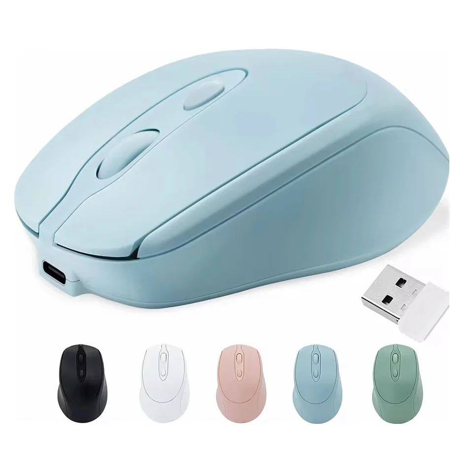 Rato de computador sem fio recarregável 2.4g bluetooth-mouse sem fio usb silencioso gamer ratos para computador portátil macbook tablet