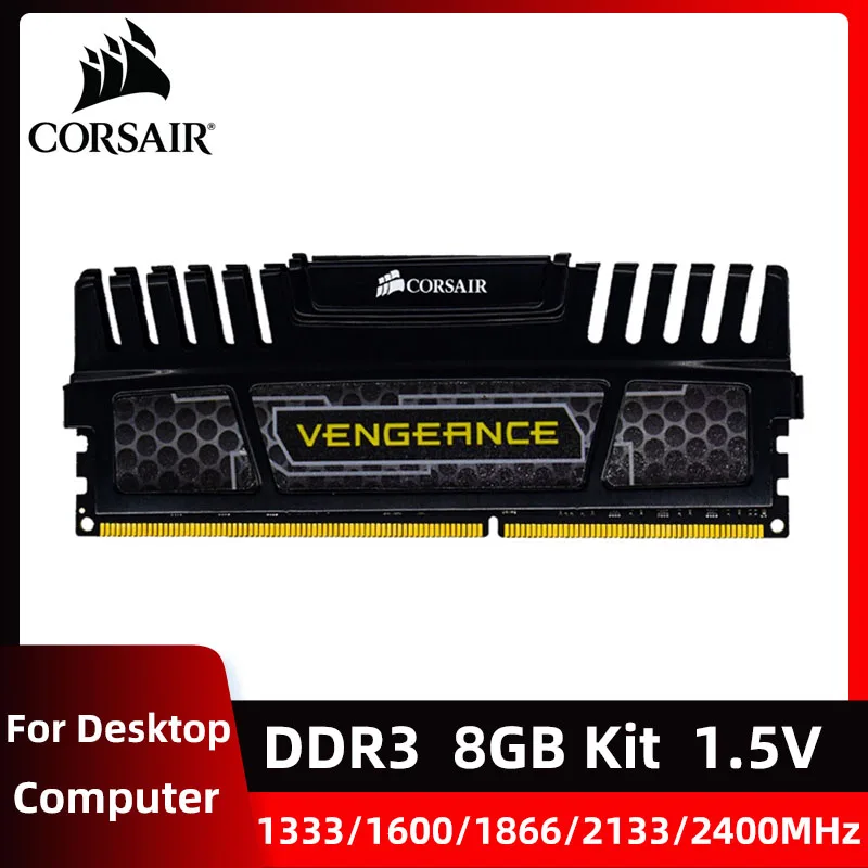 CORSAIR Vengeance LPX DDR3 Kit 8GB 2400MHz 2133MHz 1866MHz 1600MHz 1333MHz Memória de desktop 240Pin DIMM 1.5V DDR3 RAM